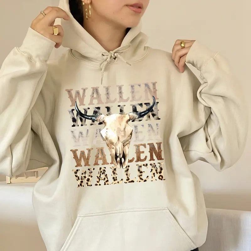 Western Wallenn Hoodie, Country Music Fans, Music Tour Merch, Unisex Sweater Pullover Tee