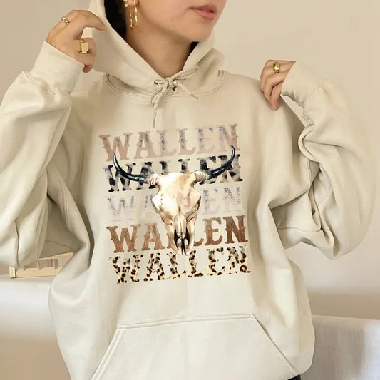 Western Wallenn Hoodie, Country Music Fans, Music Tour Merch, Unisex Sweater Pullover Tee