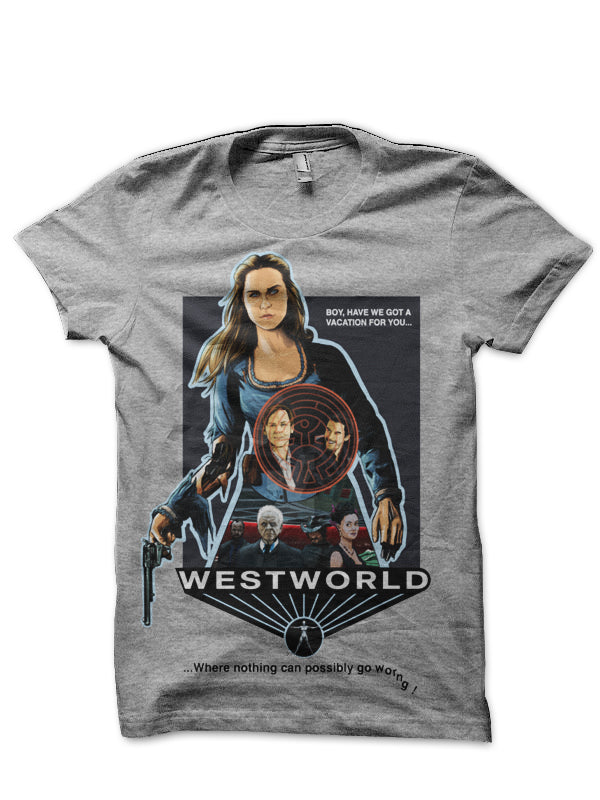 Westworld Grey T-Shirt Hoodie, Sweatshirt | CoreVibeTees.com