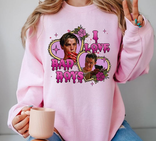 What's Your Favorite Scary Movie Shirt, Love Bad Boys Clipart, Halloween Character Friends Shirt, Halloween Horror Shirt, Horror Movie Sweatshirt