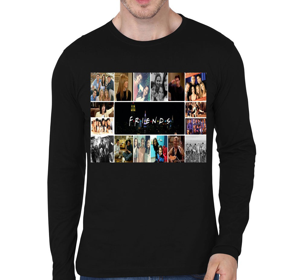 Friends Black Full Sleeve Tee Hoodie, Sweatshirt | CoreVibeTees.com