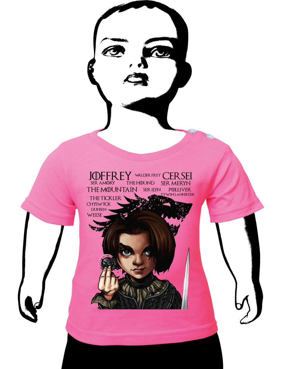 Arya Pink Tee Hoodie, Sweatshirt | CoreVibeTees.com