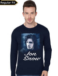 Jon Snow Navy Blue Full Sleeve Tee Hoodie, Sweatshirt | CoreVibeTees.com