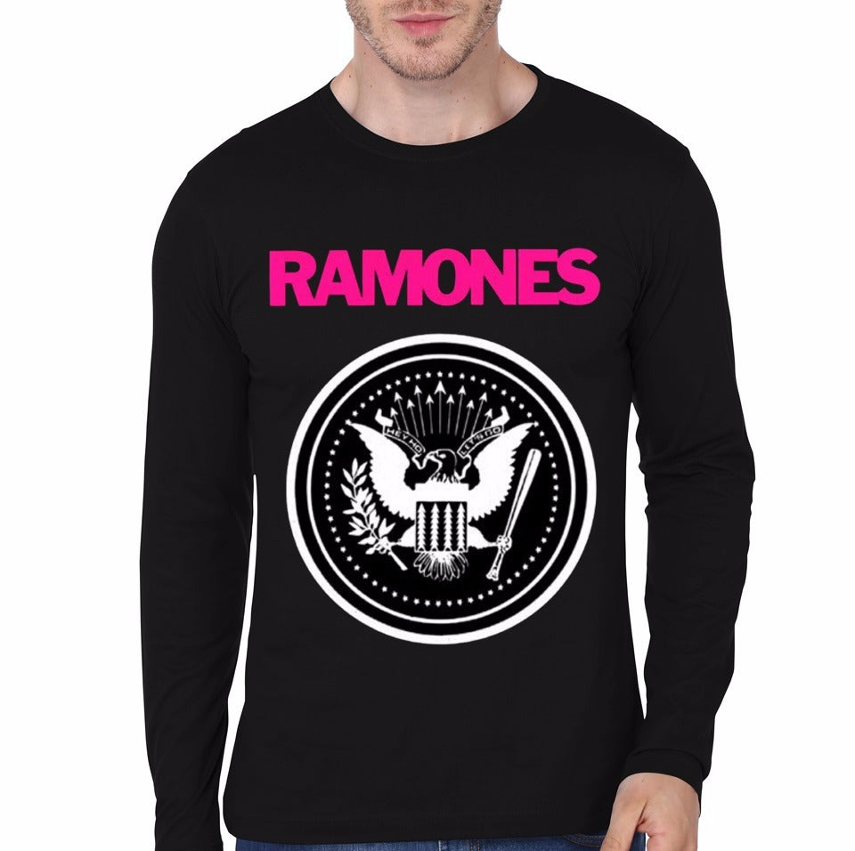 Ramones Black Full Sleeve Tee Hoodie, Sweatshirt | CoreVibeTees.com