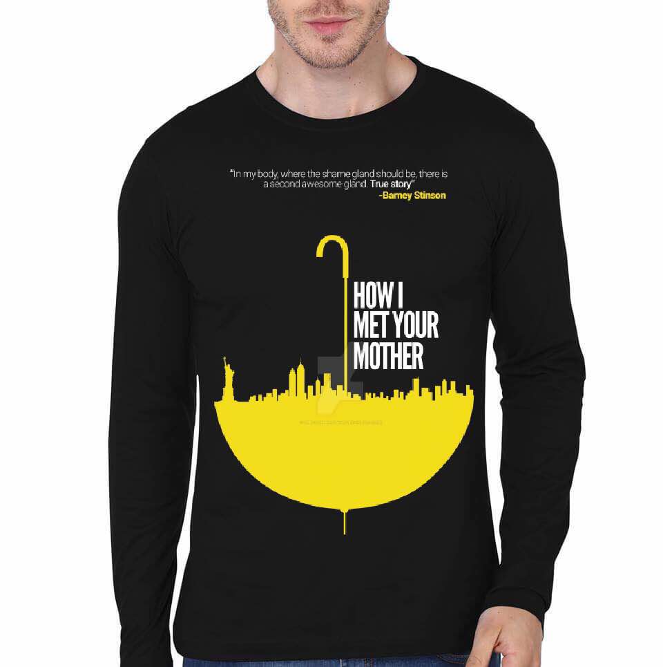 How I Met Your Mother Black Full Sleeve T-Shirt Hoodie, Sweatshirt | CoreVibeTees.com