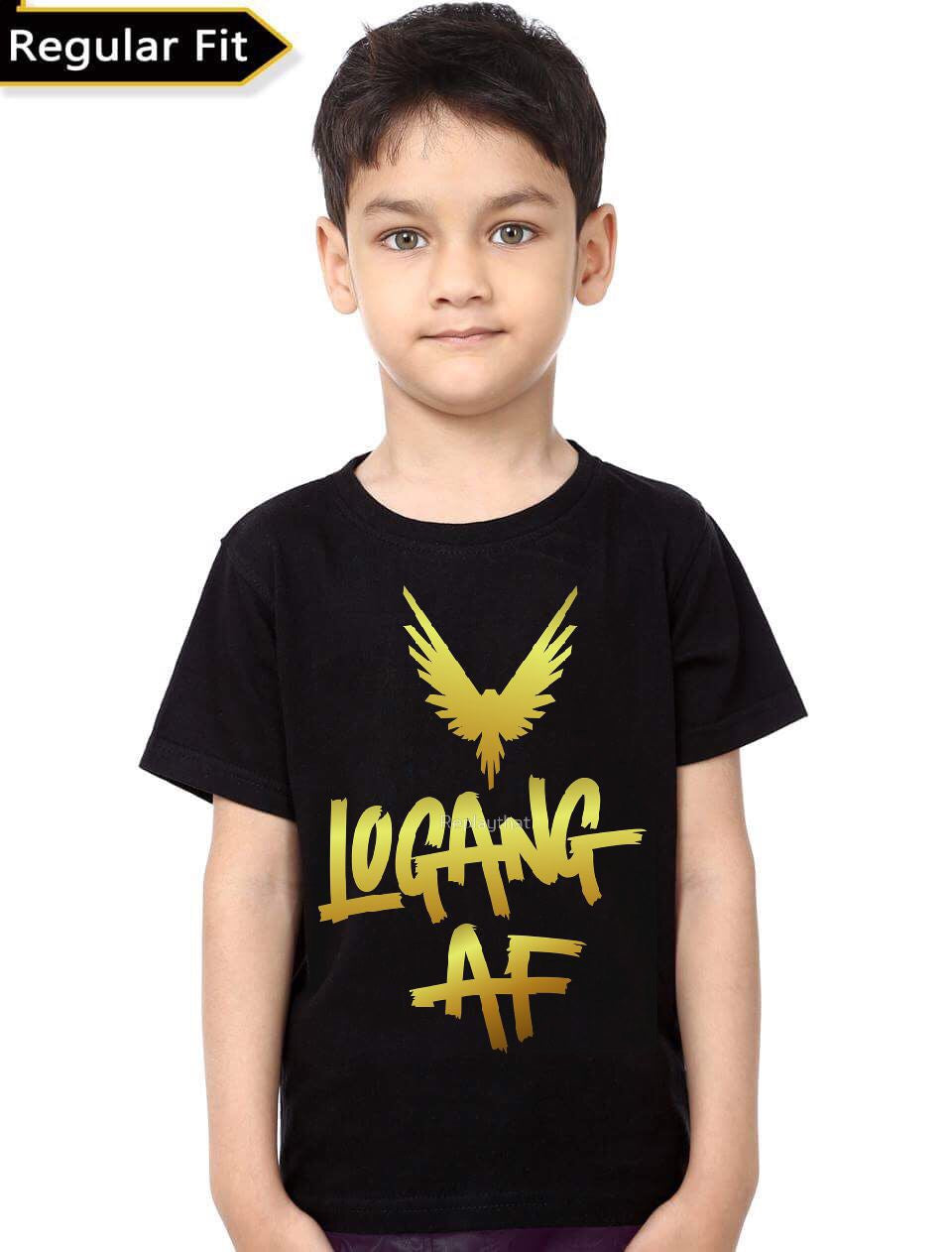 Logang AF Kidâ€™s Black Unisex T-Shirt Hoodie, Sweatshirt | CoreVibeTees.com