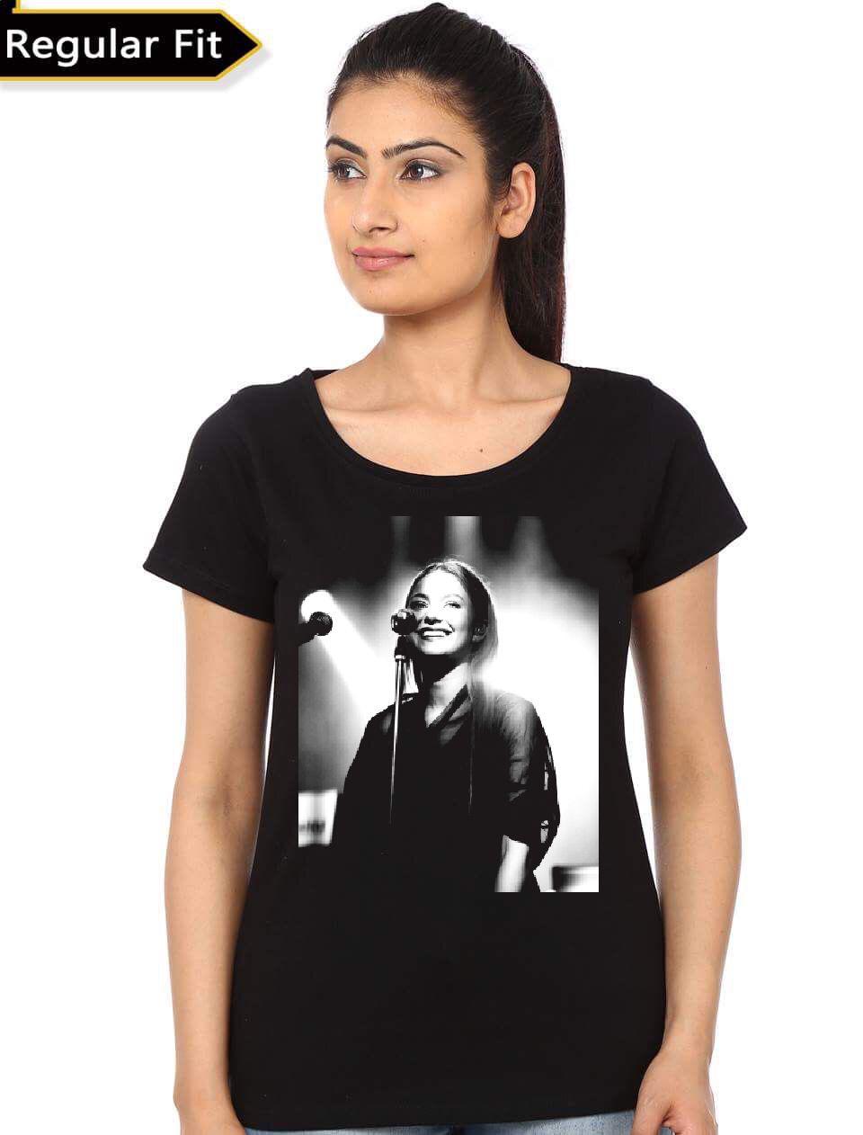 Customized Half Sleeve Girls Black T-Shirt Hoodie, Sweatshirt | CoreVibeTees.com