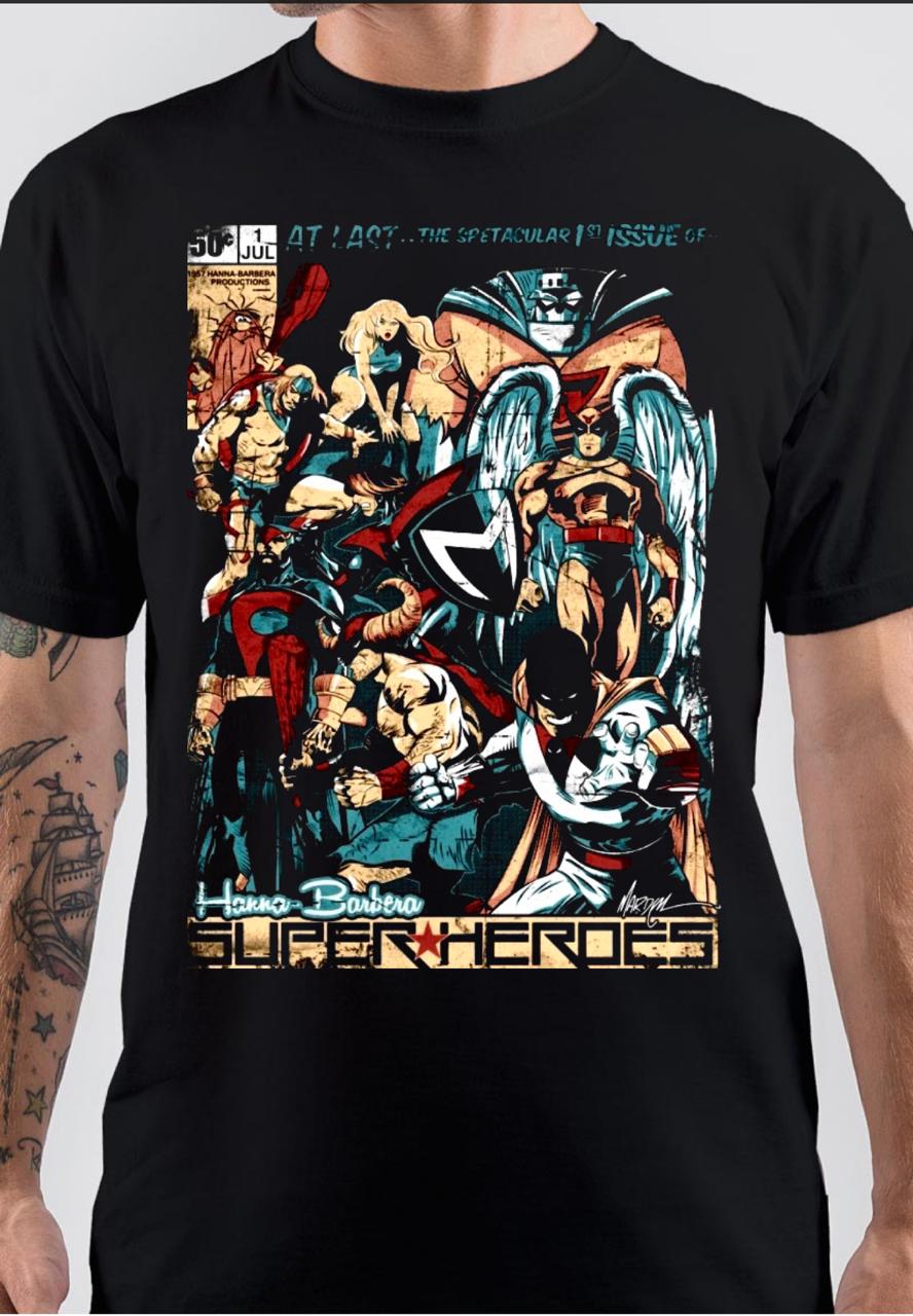 Hanna Barbera Super Heroes T-Shirt Hoodie, Sweatshirt | CoreVibeTees.com