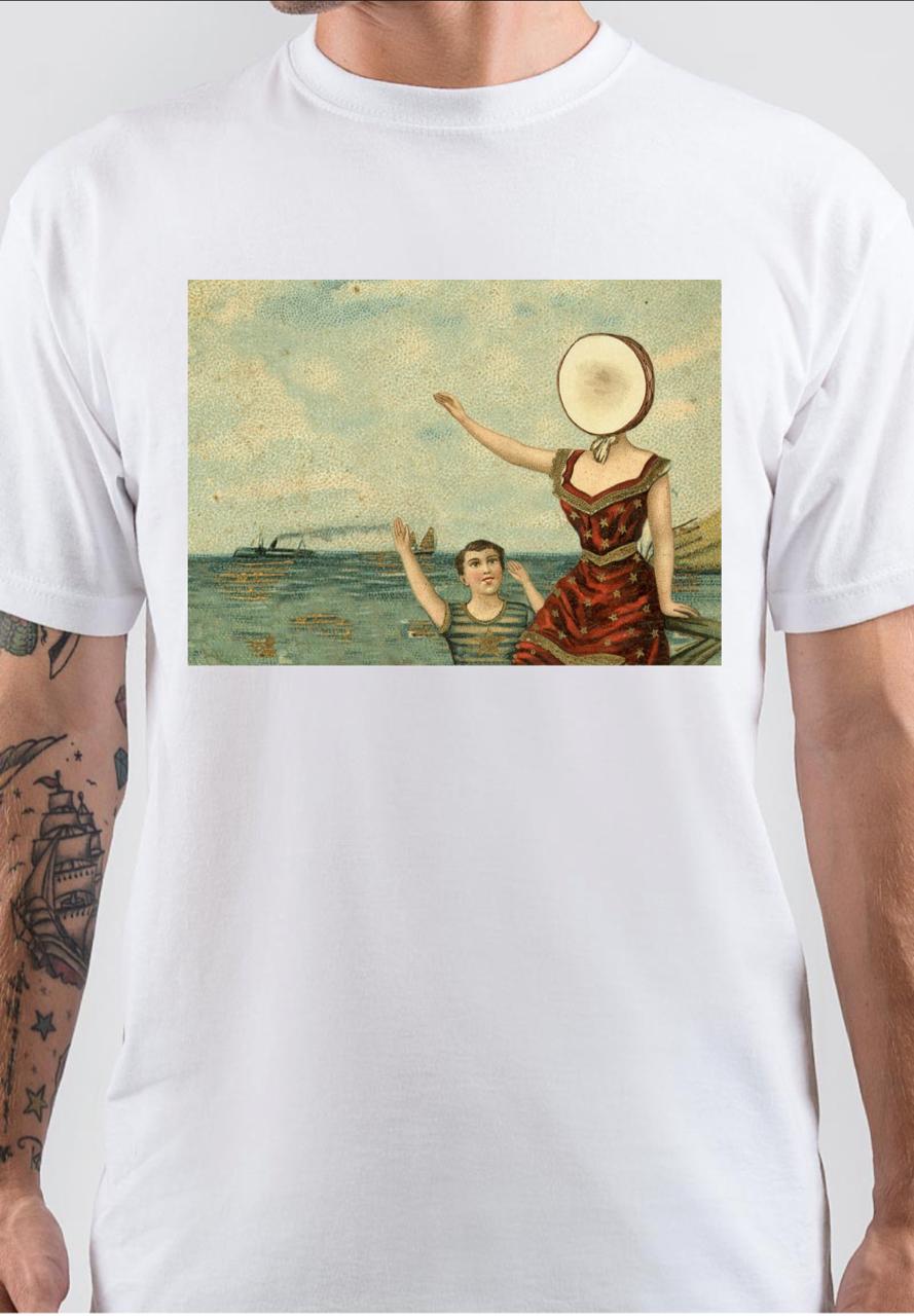 In the Aeroplane Over the Sea White T-Shirt Hoodie, Sweatshirt | CoreVibeTees.com