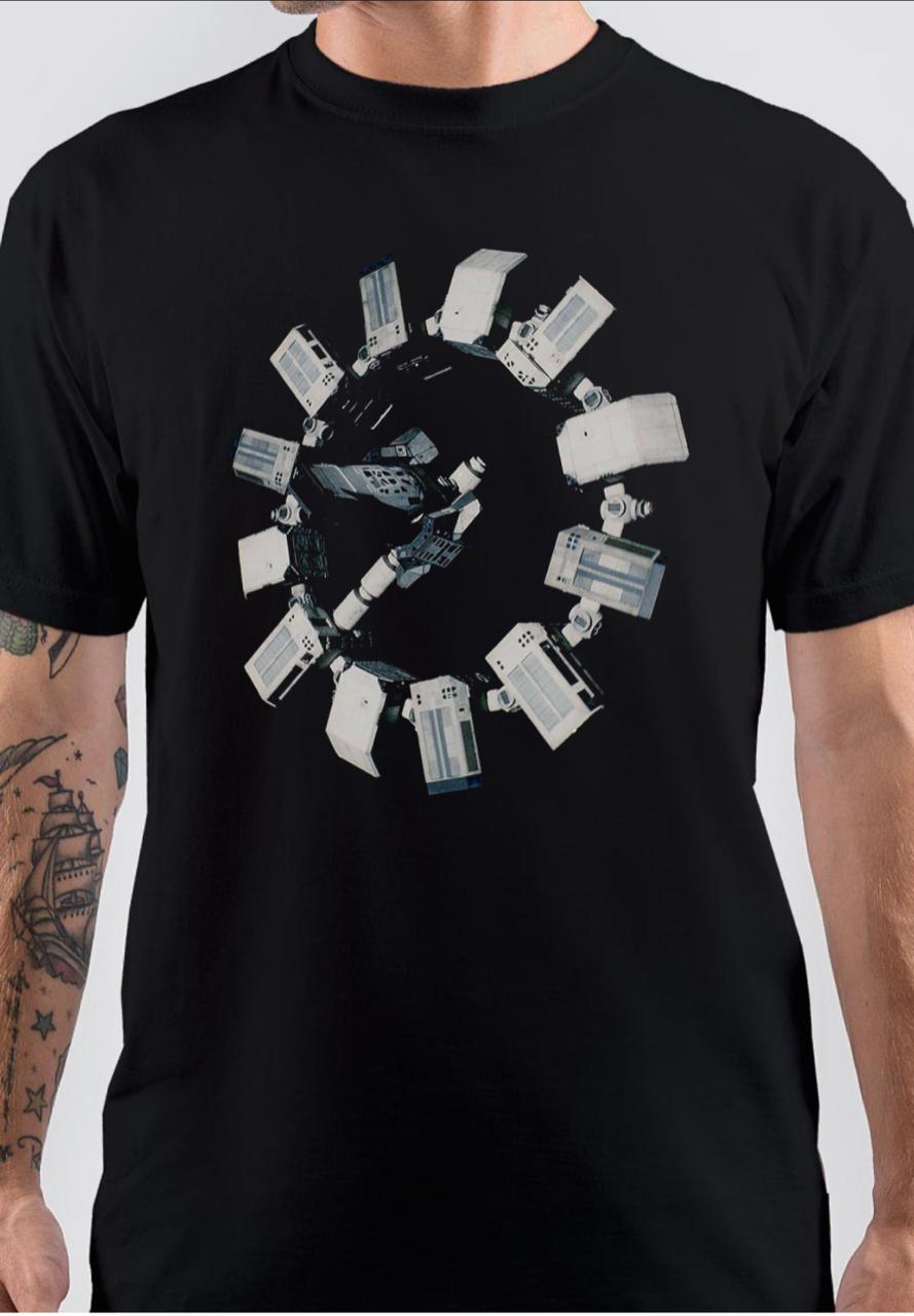 Satellite print Black T-Shirt Hoodie, Sweatshirt | CoreVibeTees.com