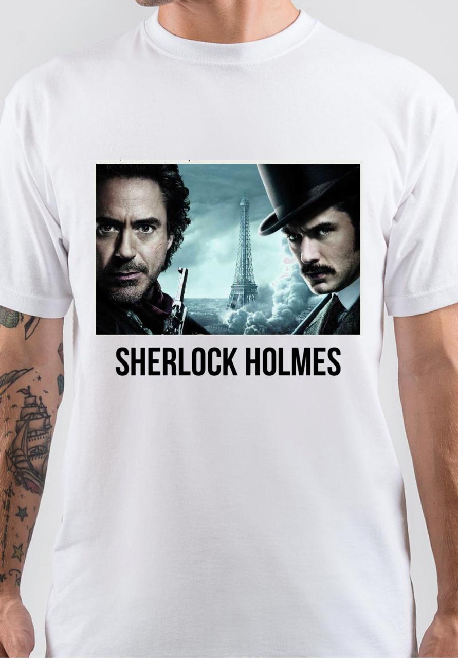 Sherlock Holmes White T-Shirt Hoodie, Sweatshirt | CoreVibeTees.com