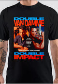 Double Impact Black T-Shirt Hoodie, Sweatshirt | CoreVibeTees.com