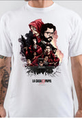 Money Heist White T-Shirt Hoodie, Sweatshirt | CoreVibeTees.com
