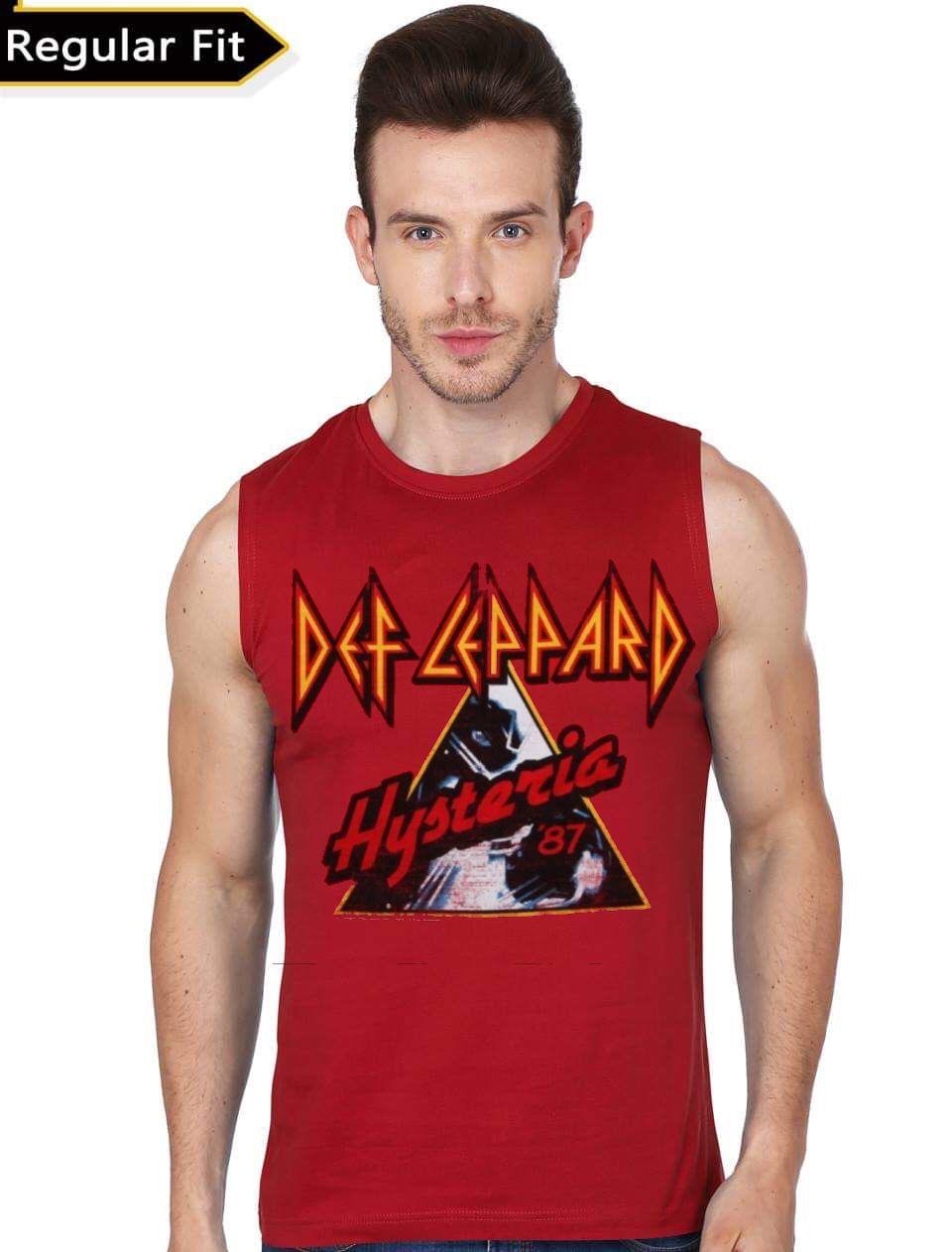 Def leppard red sleeveless T-Shirt Hoodie, Sweatshirt | CoreVibeTees.com