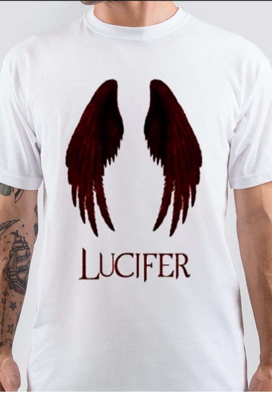 LUCIFER WINGS WHITE TSHIRT Hoodie, Sweatshirt | CoreVibeTees.com