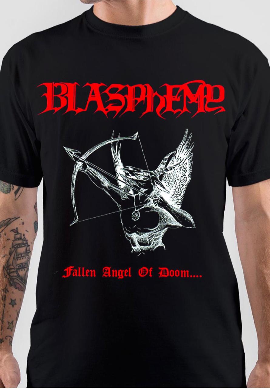 BLASPHEME â€“ FALLEN ANGEL OF DOOM TSHIRT Hoodie, Sweatshirt | CoreVibeTees.com