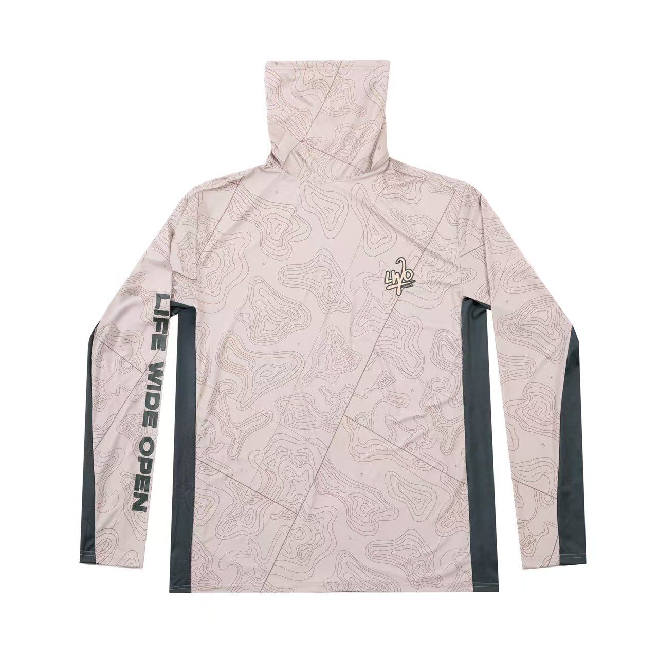 Topographic Camo Fishing Hoodie T-Shirts, Sweatshirt | CoreVibeTees.com (Image 3)