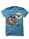 Whatsup Bro Sky Blue Tee Hoodie, Sweatshirt | CoreVibeTees.com