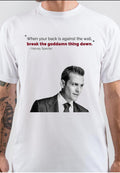 When You Back In Against The Wall Harvey Specter T-Shirt Hoodie, Sweatshirt | CoreVibeTees.com