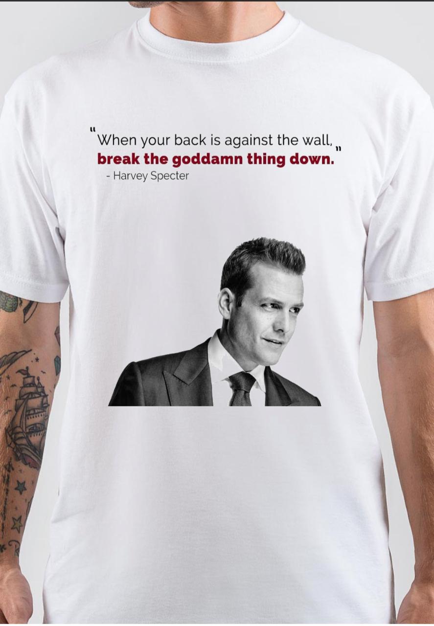 When You Back In Against The Wall Harvey Specter T-Shirt Hoodie, Sweatshirt | CoreVibeTees.com