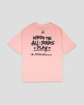 Where the All-Stars Play Oversized Diamond Pima T-Shirt (Pink) - All-Star Game 2025 Hoodie, Sweatshirt (Image 1)