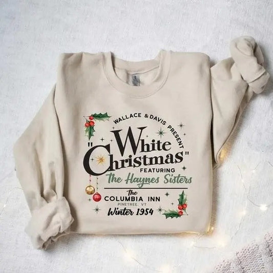 White Christmas Movie Crewneck Sweatshirt, Christmas Holiday Sweatshirt, White Christmas Movie 1954 Hoodie, Christmas Shirt, Vintage Christmas Sweatshirt