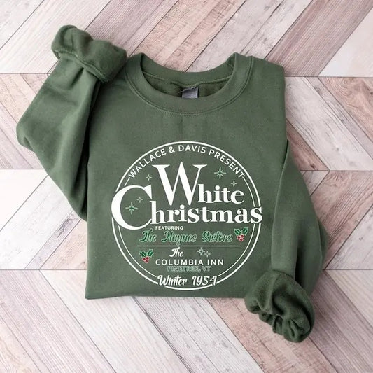 White Christmas Sweatshirt, Vintage Christmas Shirt,  White Christmas Movie 1954 Shirt