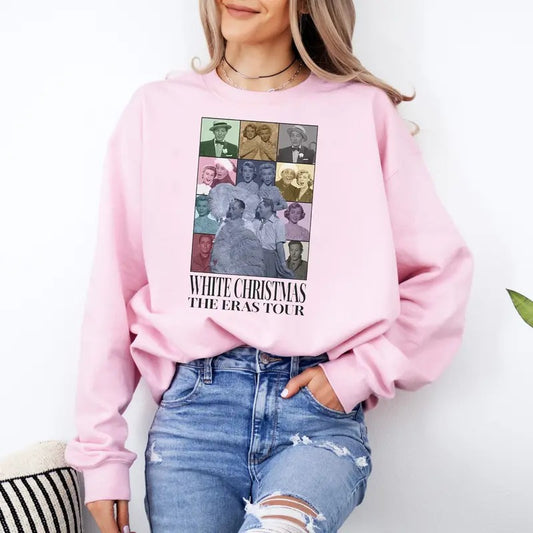 White Christmas The Eras Tour Shirt, I'm Dreaming Of Christmas Sweatshirt, Sisters Christmas Song Shirt, Christmas Movie Shirt