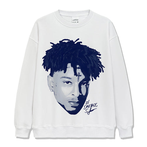 21 Savage Signature Sweatshirt T-Shirts, Hoodie | CoreVibeTees.com (Image 1)