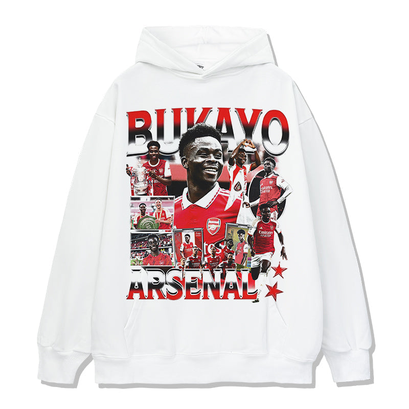 Arsenal By Bukayo Saka Hoodie T-Shirts, Sweatshirt | CoreVibeTees.com (Image 3)