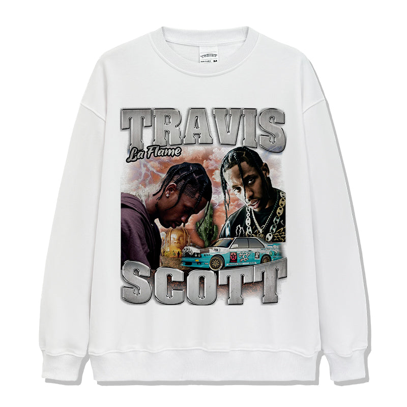 La Flame By Travis Scott Sweatshirt T-Shirts, Hoodie | CoreVibeTees.com (Image 3)
