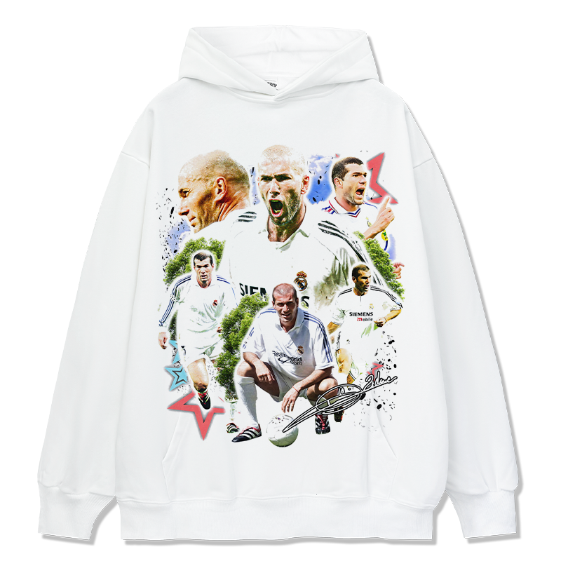 Zinedine Zidane "Signature"Hoodie T-Shirts, Sweatshirt | CoreVibeTees.com (Image 3)