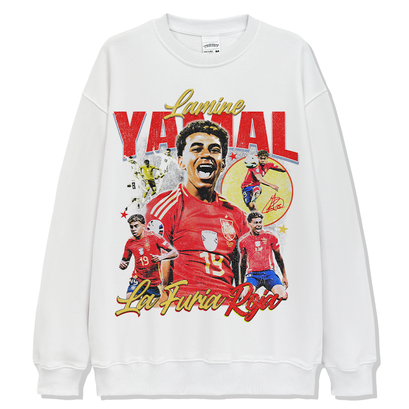 Lamine Yamal "La Furia Roja"Sweatshirt T-Shirts, Hoodie | CoreVibeTees.com (Image 3)