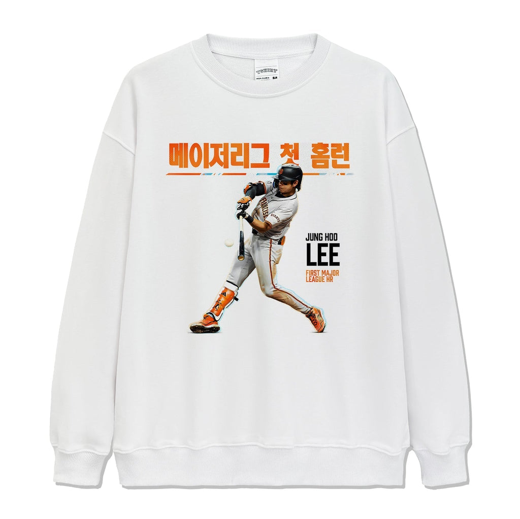 Jung Hoo Lee "Hit His First Major League Hr"Sweatshirt T-Shirts, Hoodie | CoreVibeTees.com (Image 1)