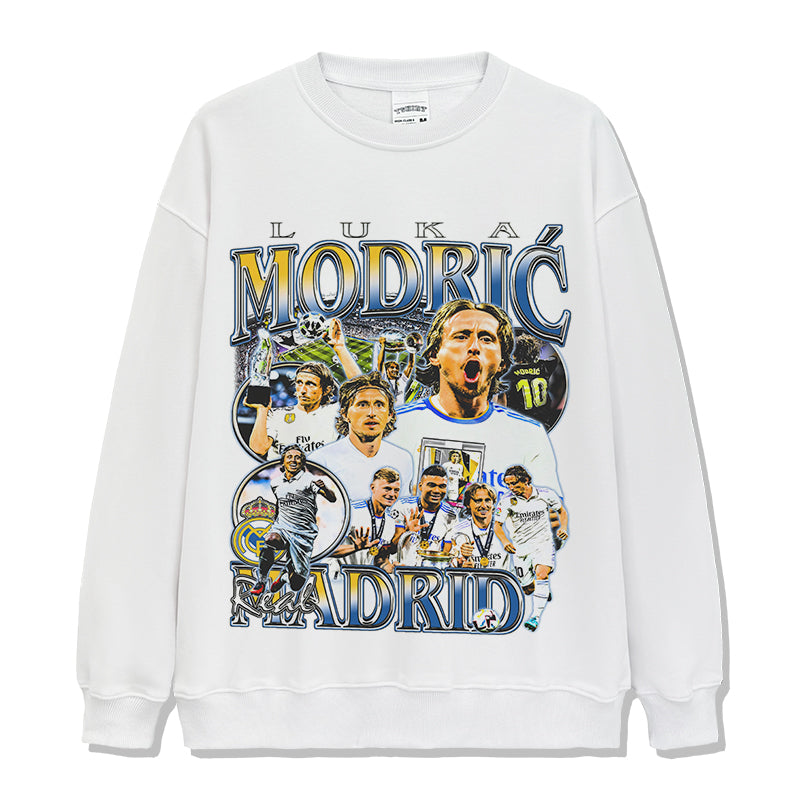 Luka ModriÄ‡ "Real Madrid"Sweatshirt T-Shirts, Hoodie | CoreVibeTees.com (Image 3)