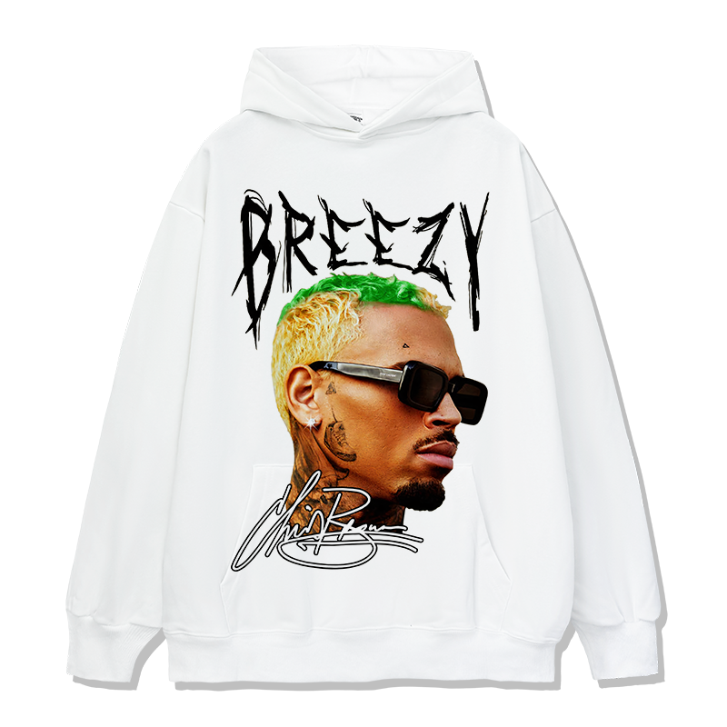 Breezy Chris Brown Signature Hoodie T-Shirts, Sweatshirt | CoreVibeTees.com (Image 3)