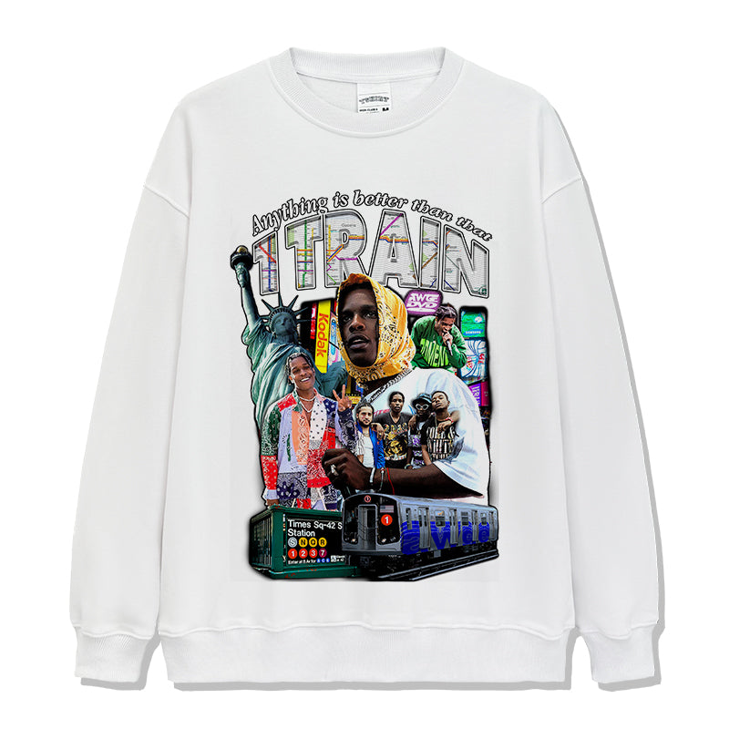 Anything is better than that 1 Train By Asap Rocky Sweatshirt T-Shirts, Hoodie | CoreVibeTees.com (Image 3)