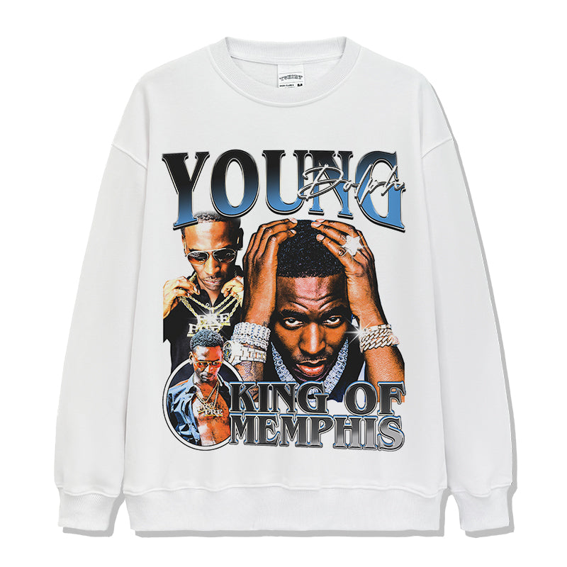 King Of Memphis By Young Dolph Sweatshirt Style001 T-Shirts, Hoodie | CoreVibeTees.com (Image 4)