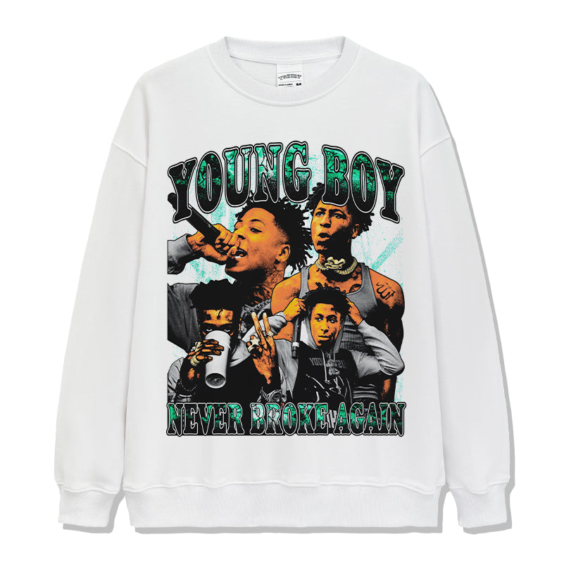 Never Broke Again By YoungBoy Sweatshirt T-Shirts, Hoodie | CoreVibeTees.com (Image 3)