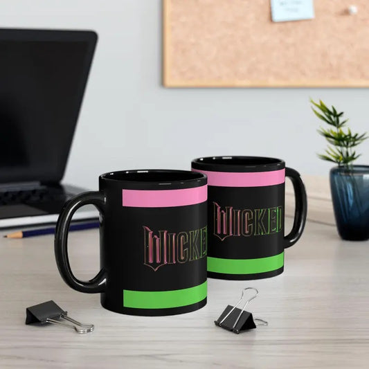 Wicked Halloween Mug Black Ceramic Gift for Oz Musical Fans Perfect for Coffee Lovers