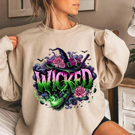 Wicked PNG, Changed For Good Wizard of Oz, Pink and Green Coquette Digital , Wicked Musical Design Witch Png