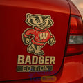 Wisconsin Badgers Custom Car Name Badge