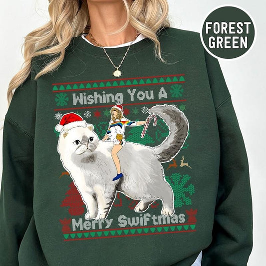 Wish You A Merry Swiftmas Crewneck Sweatshirt, Hoodie, T-shirt
