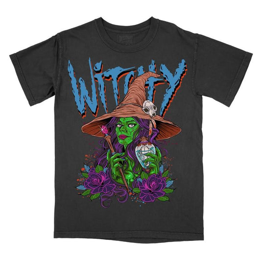 Witchy Comfort Colors Graphic Tee, Halloween Shirt, Funny Scary T-Shirt, 90's Tshirt Alternative