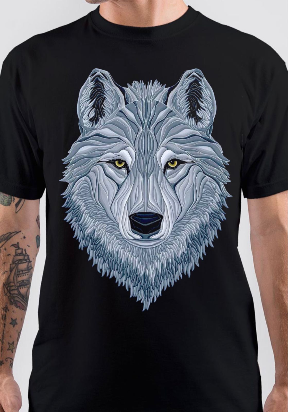 Wolf Black T-Shirt Hoodie, Sweatshirt | CoreVibeTees.com