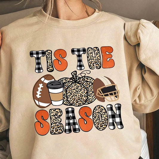Women's Halloween & Letter Print Drop Shoulder Thermal Lined Sweatshirt, Casual Long Sleeve Round Neck Pullover for Daily Wear, Ladies Clothes for All Seasons