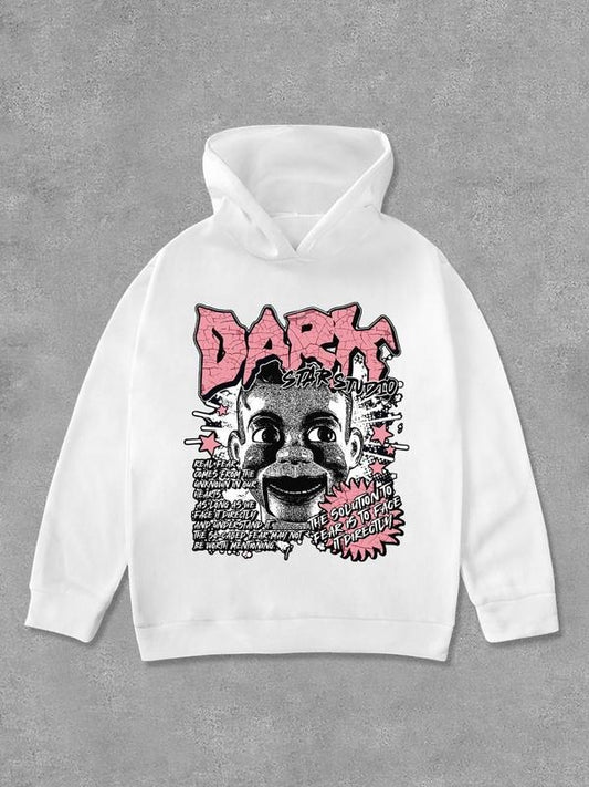 Women's Letter & Graphic Print Hoodie, Fashion Casual Long Sleeve Hooded Sweatshirt for Daily Holiday Outdoor Wear, Women Clothing for Fall & Winterstyle{n002}2