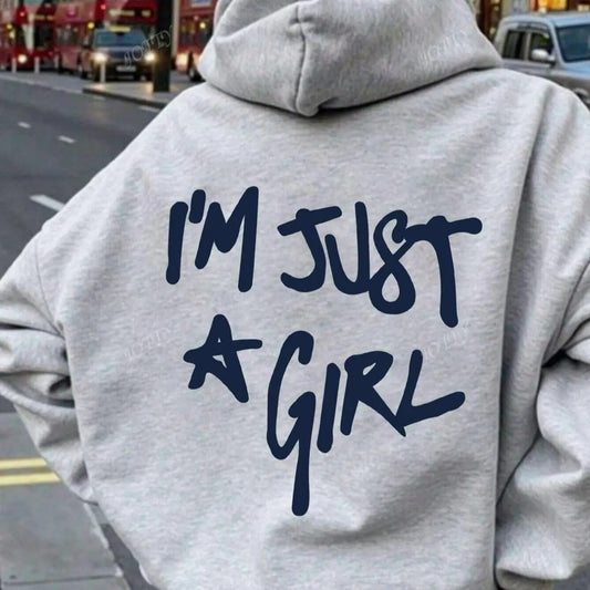 Women's Letter Print Drop Shoulder Hoodie, Fashion Casual Drawstring Pocket Hooded Sweatshirt for Daily Holiday Outdoor Wear, Women Clothing for Fall & Winterstyle{n002}10