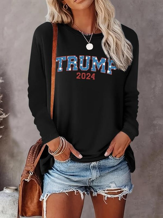 Women's Letter Print Round Neck Tee, Fashion Casual Crew Neck T-shirt for Daily Holiday Vacation Outdoor Wear, Ladies Clothes for All Seasonsstyle{n002}6