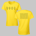 Women's 2025 Yellow Tour T-Shirt Hoodie, Sweatshirt | CoreVibeTees.com (Image 1)